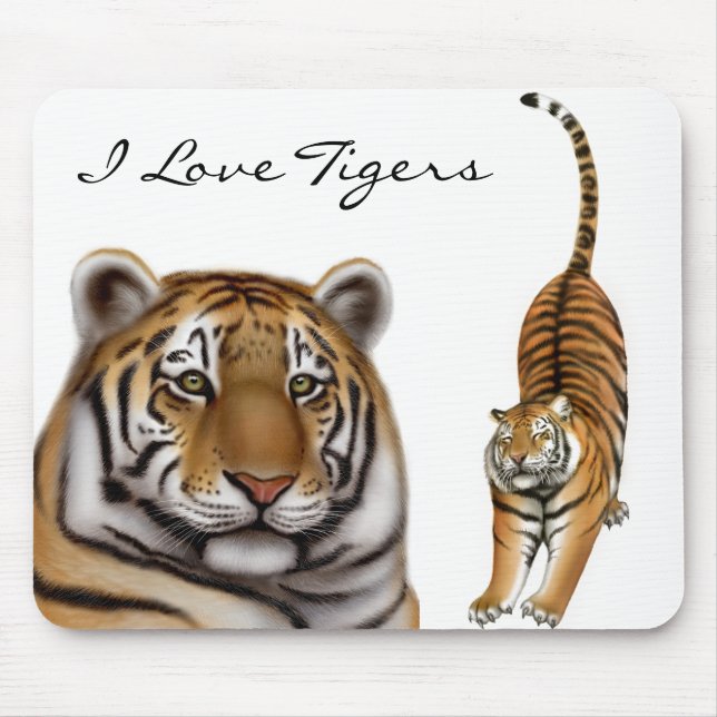Tiger-Liebe Mousepad (Vorne)