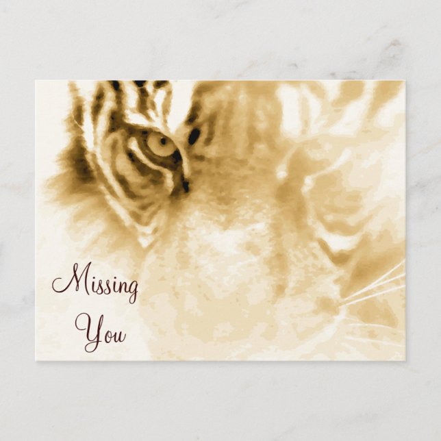 ,Tiger Liebe_ Postkarte (Vorderseite)