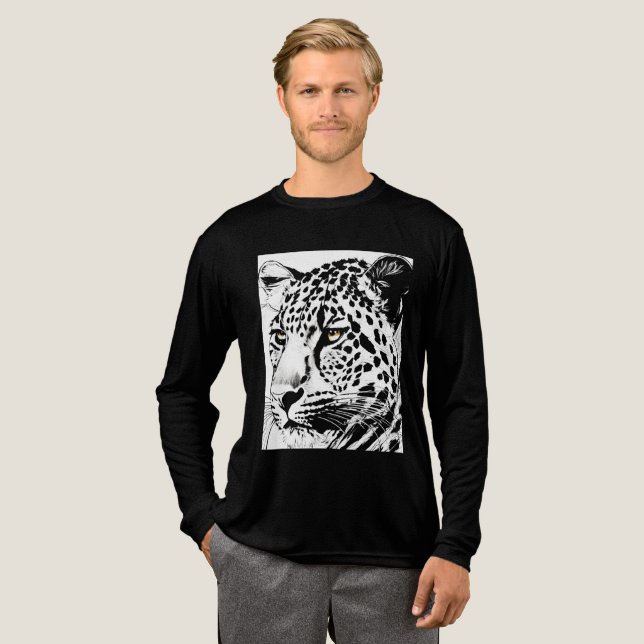 TIGER lieben Tri-Blend Shirt (Volle Vorderseite)