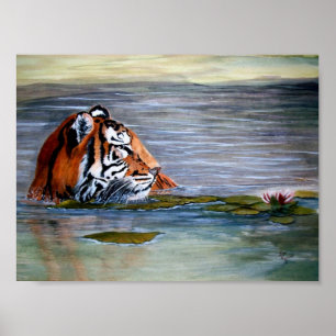 Tiger-Lilie Poster