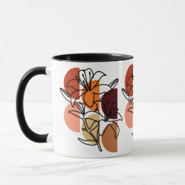 Tiger Lilien mit Farbpalette Tasse