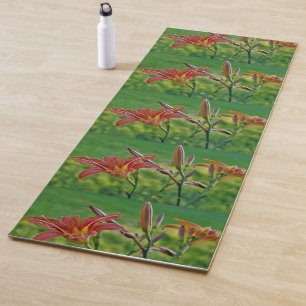 Tiger-Lilien Yogamatte