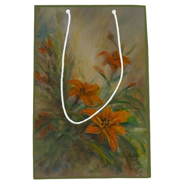 Tiger Lilies Mittlere Geschenktüte (Vorderseite)