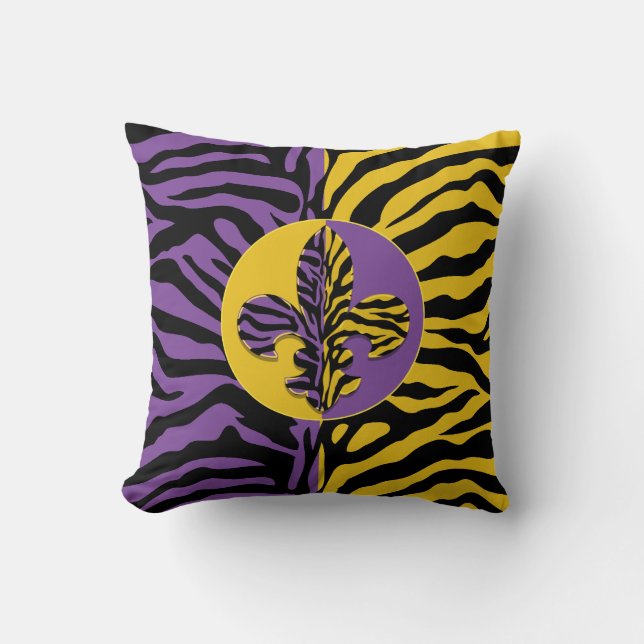 Tiger-Liliethrow-Kissen Kissen (Vorderseite)