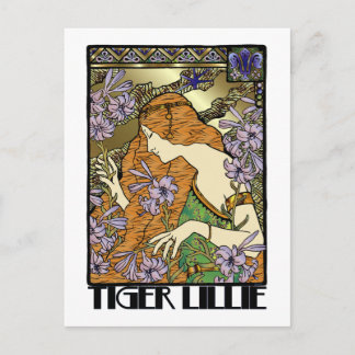 Tiger Lillie Postkarte