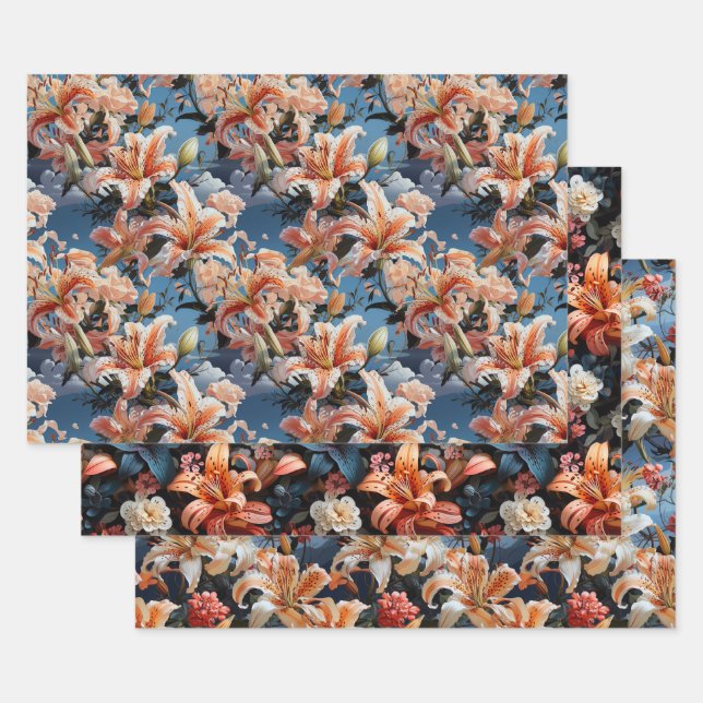 Tiger Lilly Collection 3 x Geschenkpapier Set (Set)