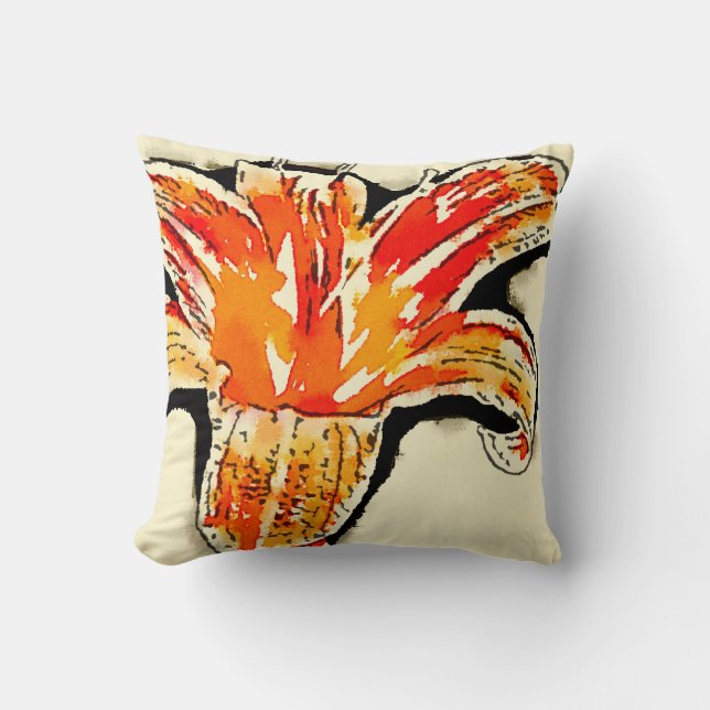 Tiger Lily Akzent Kissen (Vorderseite)