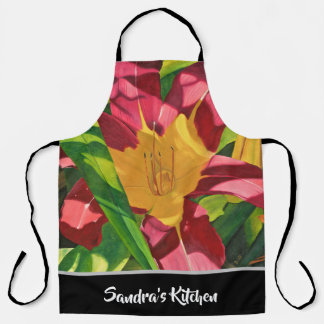 Tiger Lily All-over Large Print Schürze