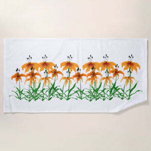 Tiger Lily Beach Handtuch