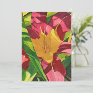 Tiger Lily Floral Dankeskarte