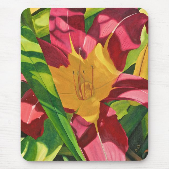 Tiger Lily Floral Mousepad (Vorne)