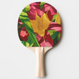 Tiger Lily Floral Tischtennis Schläger