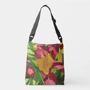 Tiger Lily Floral Tragetaschen Mit Langen Trägern