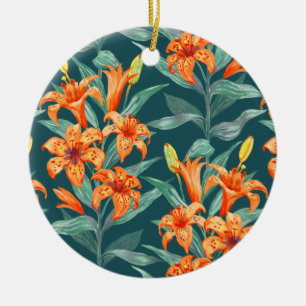 Tiger Lily Keramik Ornament