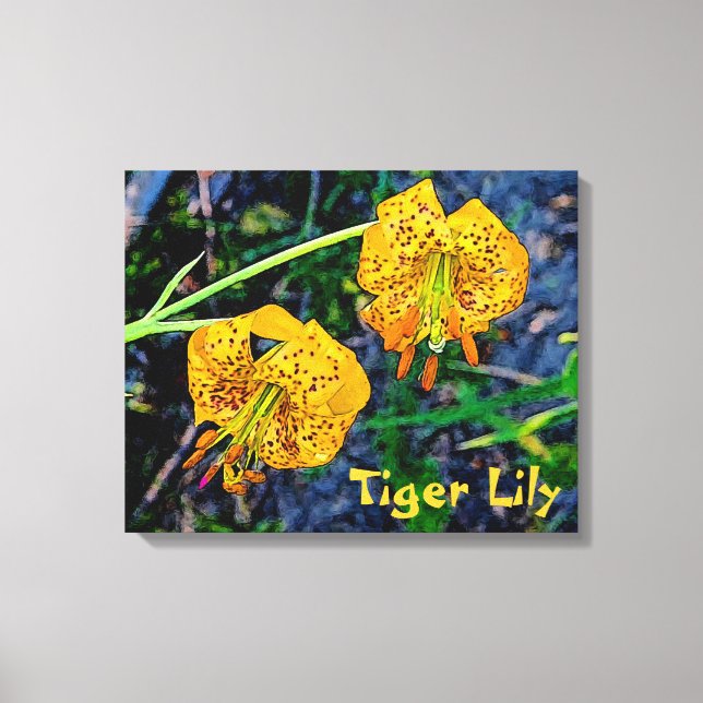 Tiger Lily Leinwanddruck (Vorderseite)
