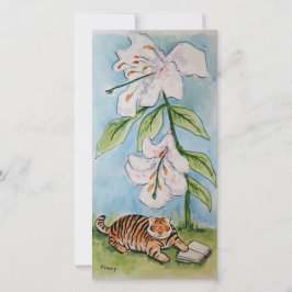 Tiger Lily Lesezeichen Card