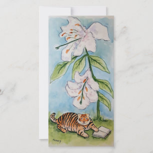 Tiger Lily Lesezeichen Card