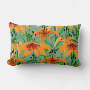 Tiger Lily Lumbar Throw Kissen