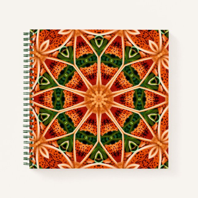 TIGER LILY MANDALA JOURNAL NOTIZBUCH (Vorderseite)