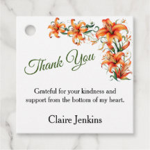 Tiger Lily Personalizable Vielen Dank