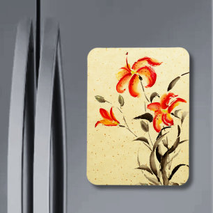 Tiger Lily - rot Magnet