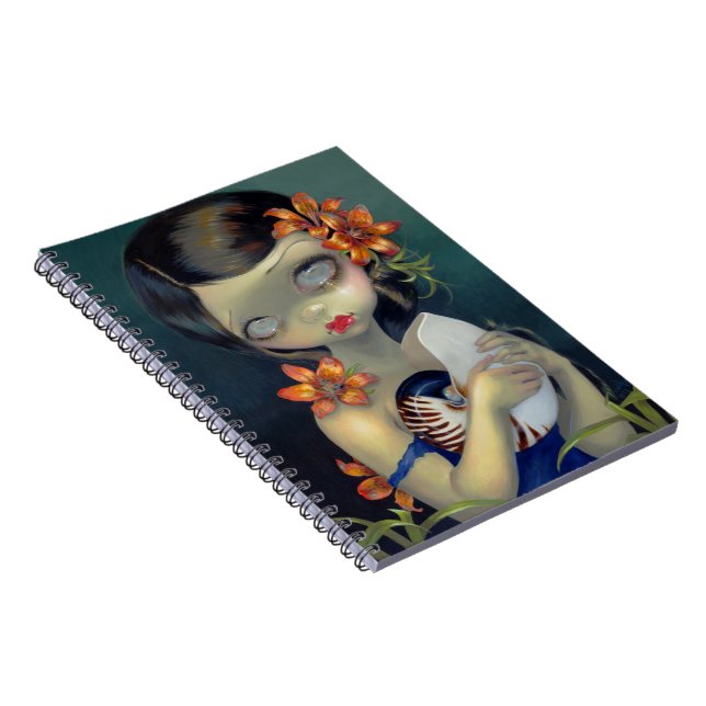 "Tiger Lily, Tiger Nautilus"-Notebook Notizblock (Rechte Seite)