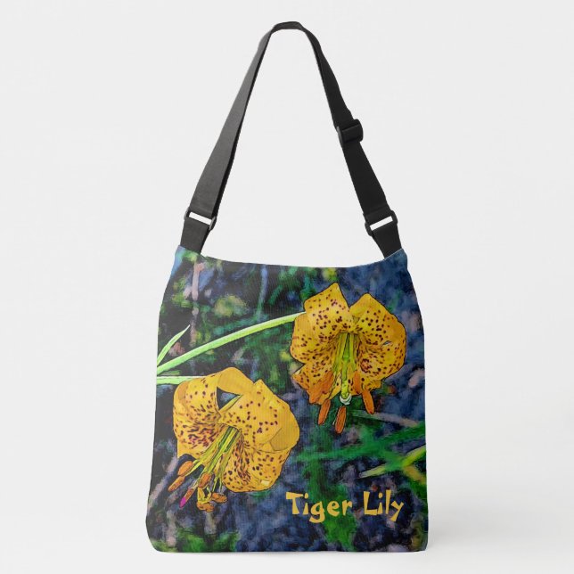 Tiger Lily Tragetaschen Mit Langen Trägern (Vorderseite)