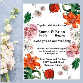 Tiger Lily und Tulips Einladung