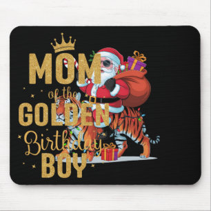 Tiger Lover Xmas Lighting Santa Riding Tiger Chris Mousepad