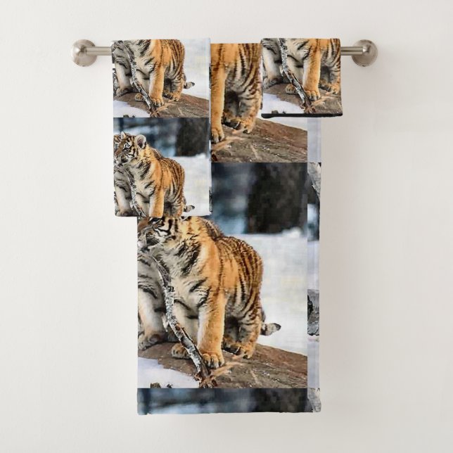Tiger Lovers Badhandtuch Set (Insitu)