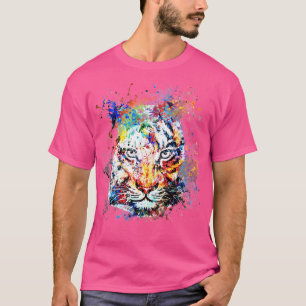 Tiger Magic Watercolor Zeichnend T-Shirt