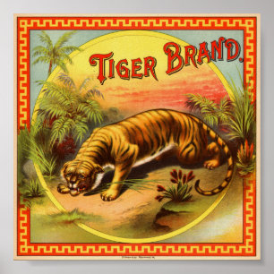 Tiger-Marke 1900 Poster