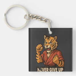 Tiger Martial Arts - Never Give up motivational  Schlüsselanhänger