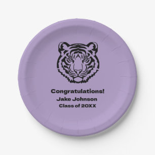 Tiger Mascot Themed Abschluss Napkins Wiedersehen Pappteller