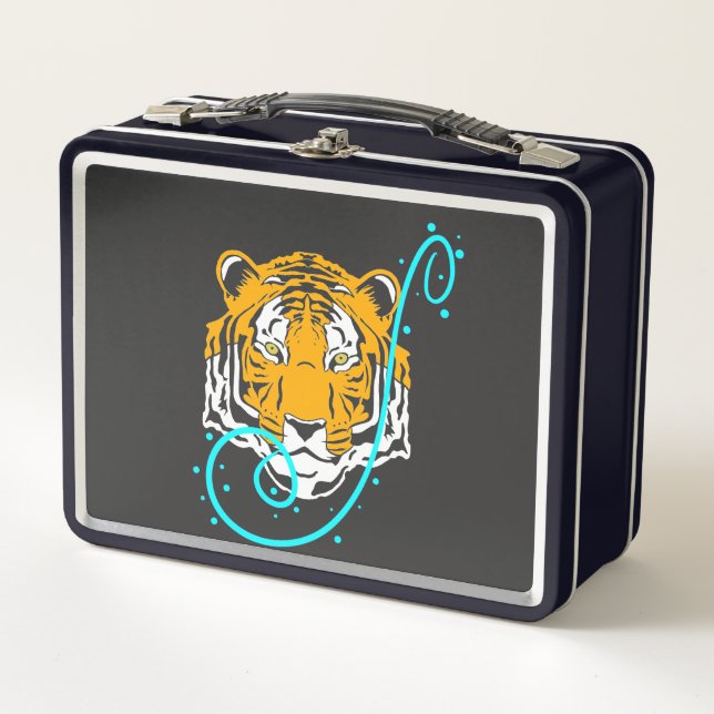 Tiger Metall Brotdose (Vorderseite)