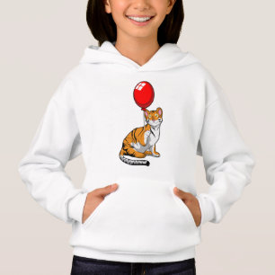 Tiger mit Ballon Hoodie