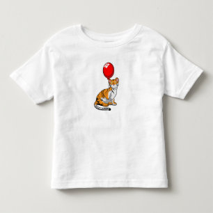 Tiger mit Ballon Kleinkind T-shirt