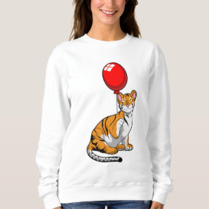 Tiger mit Ballon Sweatshirt