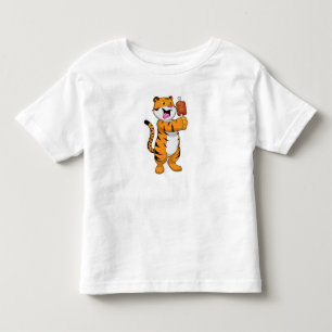 Tiger mit Fleisch Kleinkind T-shirt
