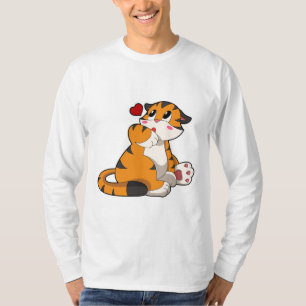 Tiger mit Herz T-Shirt