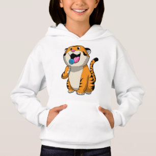 Tiger mit Lollipop Hoodie