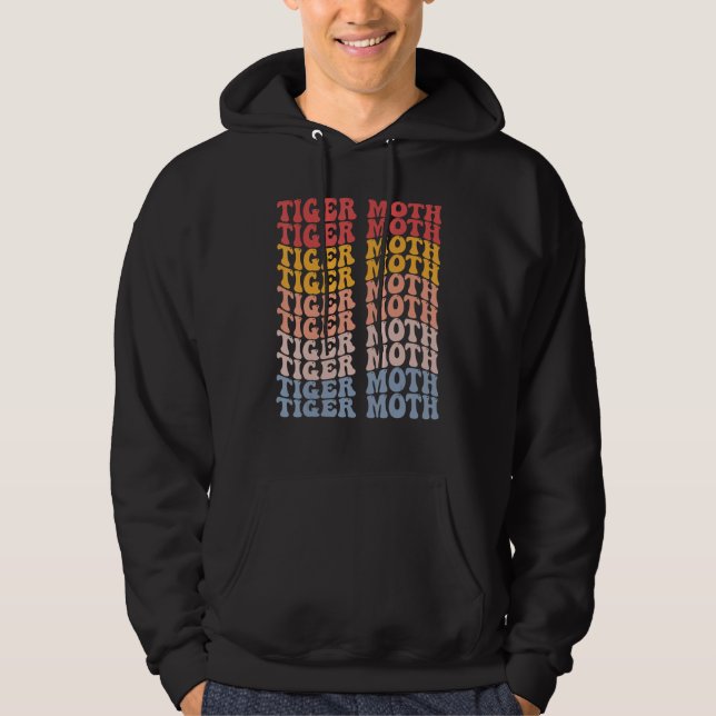 Tiger Moth Groovy Retro Hoodie (Vorderseite)