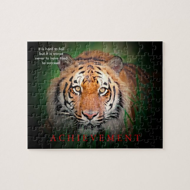 Tiger Motivierend Errungenschaften (Horizontal)