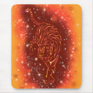 Tiger Mouse Pad läuft in Galaxy Starry Night Mousepad