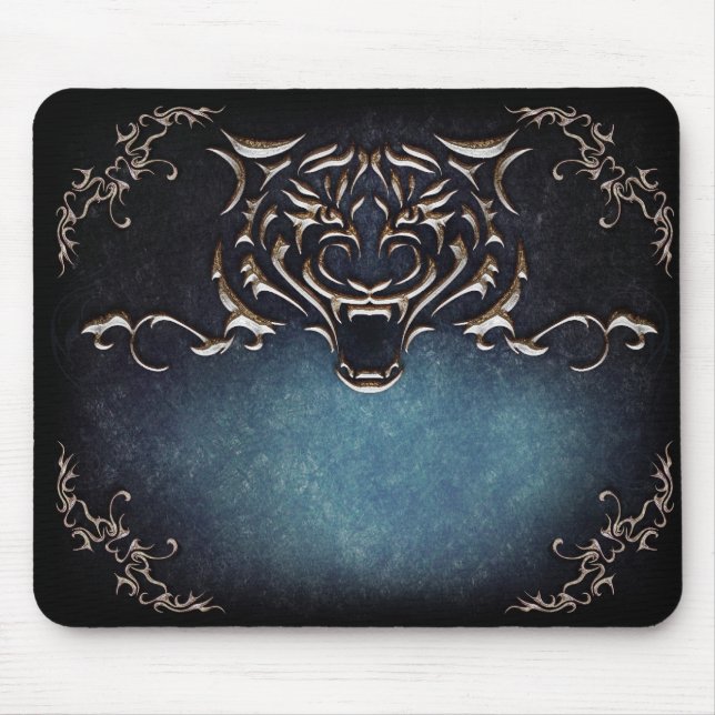 Tiger Mousepad/setzte Ihre Wörter Mousepad (Vorne)