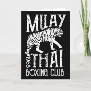 Tiger Muay Thai Kickbox-Club MMA-Trainingsgeschenk Karte