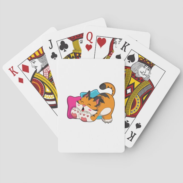 Tiger müde spielkarten (Rückseite)