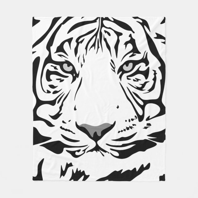 Tiger-Muster Fleecedecke (Vorderseite)