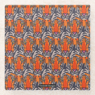 Tiger (Muster) - Glasuntersetzer