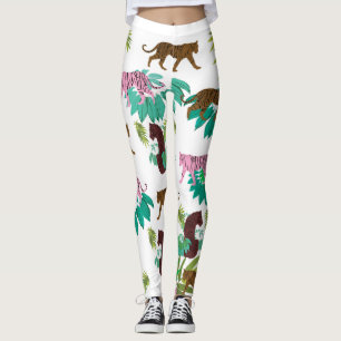 Tiger-Muster Leggings